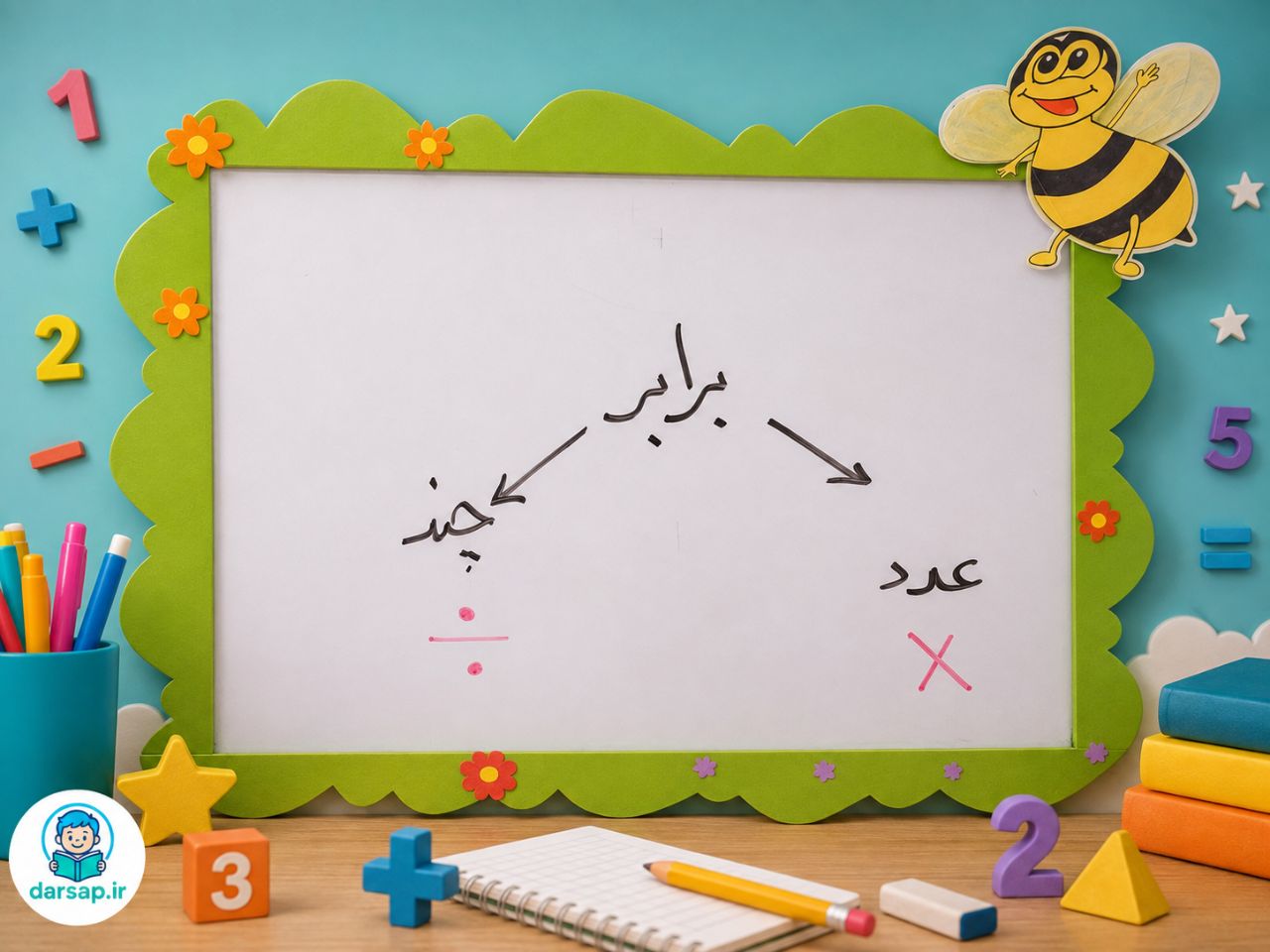 از کجا بفهمیم مسئله ضرب است یا تقسیم؟ (تشخیص از روی کلمات کلیدی)