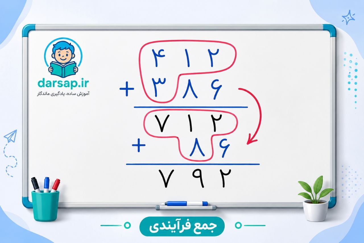 مرحله سوم؛ اضافه کردن ده تایی ها
